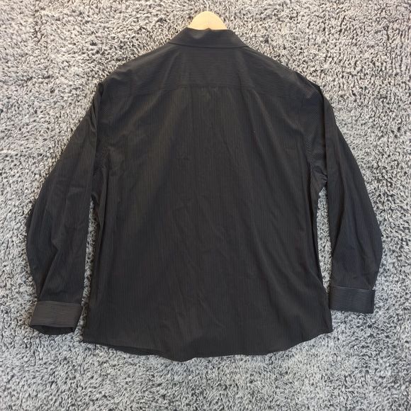 Calvin Klein Shirt Men XXL 2XL Gray Plaid Slim Fit Casual Button Down Collar - Picture 5 of 8